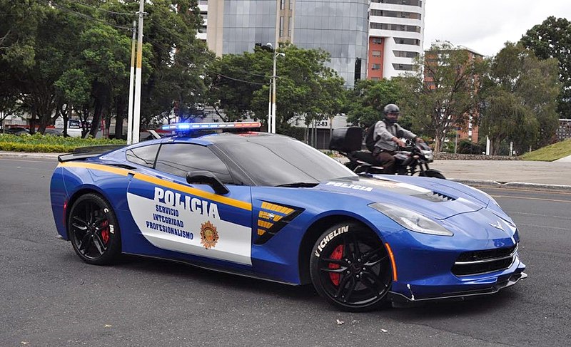Guatemala - Chevrolet C7 Corvette police car
