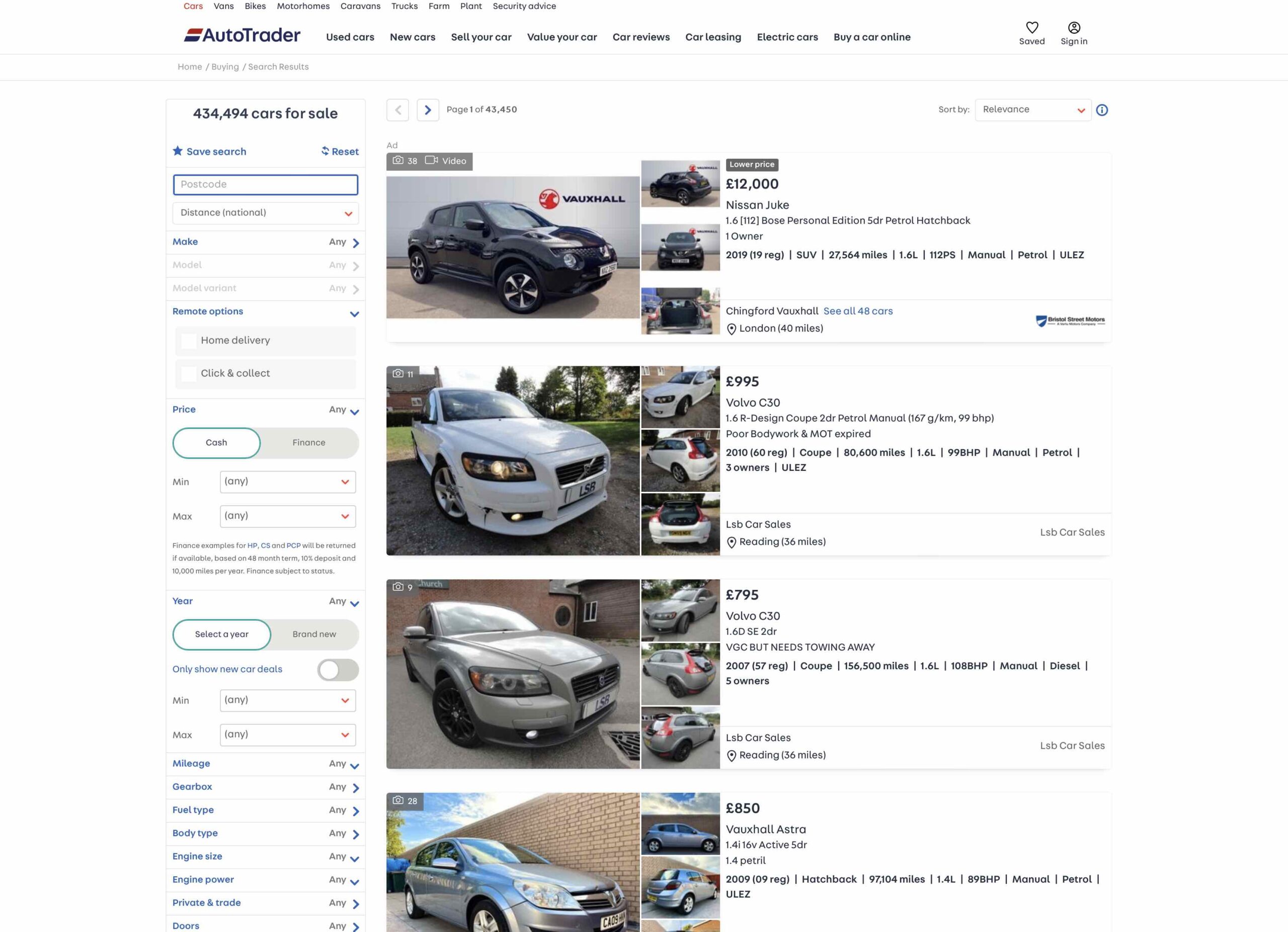 autotrader-cars-page